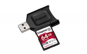 Karta Kingston Canvas React Plus SDXC 64 GB Class 10 UHS-II/U3 V90 (MLPR2/64GB) 2