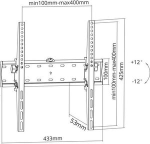 Kruger&Matz Uchwyt ścienny KM1301 32'' - 55'' 3