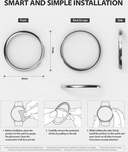 Ringke Nakładka Bezel Styling Galaxy Watch Active 2 44mm różowy połysk (GWA2-44-02) 6