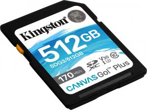 Karta Kingston Canvas Go! Plus SDXC 512 GB Class 10 UHS-I/U3 V30 (SDG3/512GB) 2
