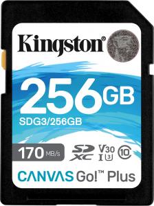 Karta Kingston Canvas Go! Plus SDXC 256 GB Class 10 UHS-I/U3 V30 (SDG3/256GB) 1
