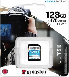 Karta Kingston Canvas Go! Plus SDXC 128 GB Class 10 UHS-I/U3 V30 (SDG3/128GB) 3