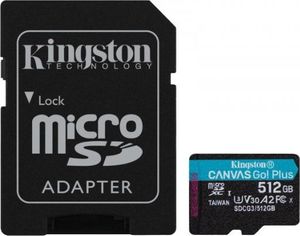 Karta Kingston Canvas Go! Plus MicroSDXC 512 GB Class 10 UHS-I/U3 A2 V30 (SDCG3/512GB) 1