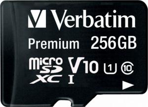 Karta Verbatim Premium MicroSDXC 256 GB Class 10 UHS-I/U1  (44087) 1