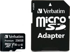Karta Verbatim Premium MicroSDXC 256 GB Class 10 UHS-I/U1  (44087) 2