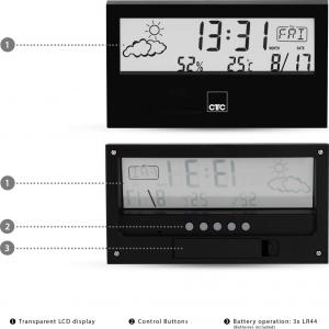 Stacja pogodowa Clatronic WSU 7022 czarna 3