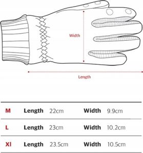 Matin Rękawiczki Foto Do Aparatu Telefonu Drona / Xl / Czarne 11
