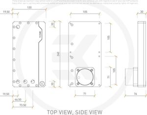 EK Water Blocks EK Water Blocks EK-Quantum Kinetic FLT 240 D5 PWM D-RGB - Acryl 3
