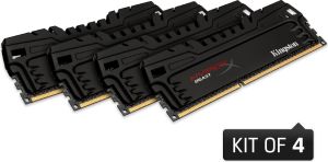 Pamięć Kingston HyperX Beast, DDR3, 32 GB, 2400MHz, CL11 (HX324C11T3K4/32) 1