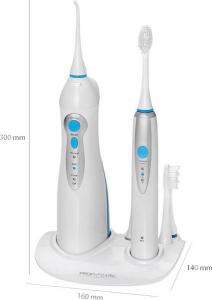 Szczoteczka ProfiCare Szczoteczka soniczna PC-DC 3031 Biała + Irygator 8