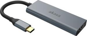 Stacja/replikator Akasa 4w1 USB-C (AK-CBCA19-18BK) 1