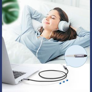 Kabel Ugreen Jack 3.5mm - Jack 3.5mm 1m srebrny (UGR220GRY) 3
