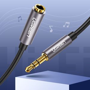 Kabel Ugreen Jack 3.5mm - Jack 3.5mm 1m srebrny (UGR220GRY) 6