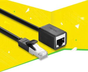 Ugreen Kabel sieciowy UGREEN przedłużacz Ethernet RJ45, Cat. 6, FTP, z metalową wtyczną 3m, (czarny) 2