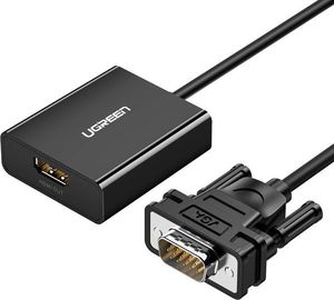 Adapter AV Ugreen HDMI - D-Sub (VGA) + Jack 3.5mm czarny (UGR251) 1