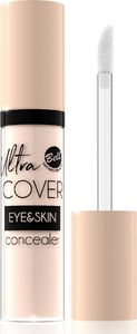 Bell Ultra Cover Eye & Skin  Korektor intensywnie kryjący w płynie 01 Light Ivory 5g 1