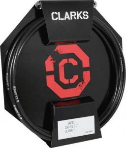 Clarks Przewód hamulca hydraulicznego CLARK'S AVID (Juicy 5/7, Juicy Carbon, Ultimate) z końcówkami przód tył 3000mm czarny 1