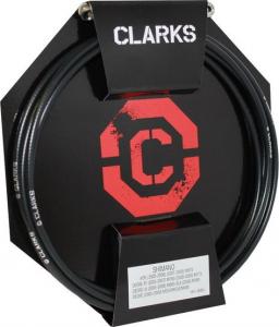 Clarks Przewód hamulca hydraulicznego CLARK'S SHIMANO (XTR 2007-2010 , XT 2008-2009, LX 2005-2008, Onwards, Deore 2005-2009 Onwards , Clarks Skeletal, EXO, HDB 540, 600, 790) z końcówkami przód tył 3000mm czarny 1