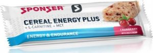 Sponser Baton energetyczny SPONSER CEREAL ENERGY BAR truskawkowy (pudełko 20szt x 40g) (NEW) 1