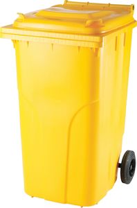 Europlast Pojemnik kubeł na odpady i śmieci ATESTY Europlast Austria - żółty 240L 1