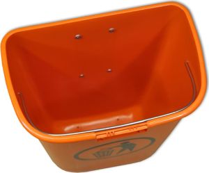 Europlast Kosz uliczny miejski pojemnik na śmieci na słupek lub ścianę DIN 50L - pomarańczowy Kosz uliczny miejski pojemnik na śmieci na słupek lub ścianę 50L - pomarańczowy 4