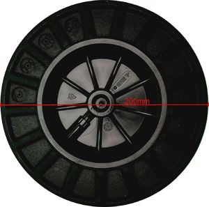 Europlast Koło kółko do śmietnika kosza kubła na śmieci MGB 120L 240L śr. 200mm 3