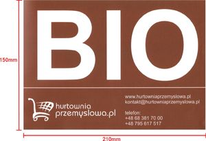 Naklejka BIO* na kosz (1007581) 2