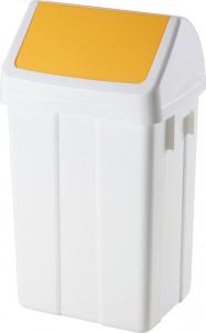 Kosz na śmieci Meva do segregacji uchylny 25L żółty (5045-4) 1