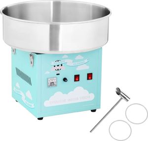 Royal Catering Maszyna do waty cukrowej turkusowa śr. misy 520mm + miarka do cukru 1