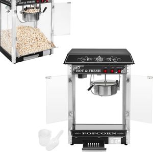 Royal Catering Profesjonalna wydajna maszyna do popcornu nastawna 230V 1.6kW czarna 1