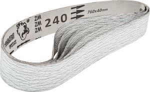 MSW Taśmy pasy ścierne szlifierskie bezkońcowe 760x40mm zairnistość P240 5szt. Taśmy szlifierskie pasy ścierne bezkońcowe 760x40mm zairnistość 240 5szt. 1