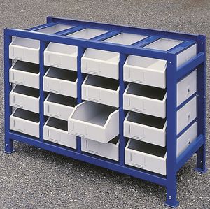 Meva Regał warsztatowy na części i narzędzia szufladowy z pojemnikami ZESTAW 17 elem. 2