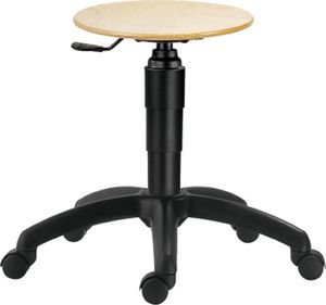 Meva Stołek taboret obrotowy warsztatowy na stabilnej podstawie bez kółek 2
