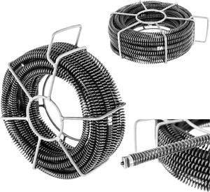 MSW Spirala przepychacz sprężyna do rur hydrauliczna 6 x 2.45 m śr. 16 mm ZESTAW 1