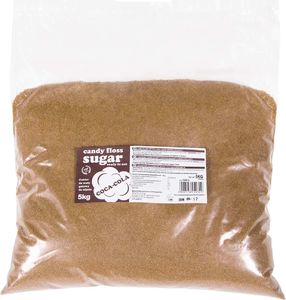 GSG Kolorowy smakowy cukier do waty cukrowej brązowy o smaku coca coli 5kg 2
