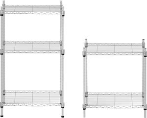 Royal Catering Regał magazynowy druciany ażurowy kolor szary 150x55x35cm do 150kg Regał magazynowy druciany ażurowy kolor szary 150x55x35cm do 150kg (10011227) - 1009674 5