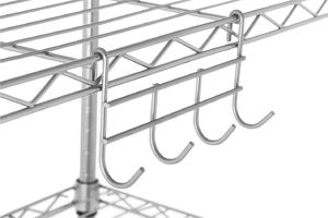 Royal Catering Regał magazynowy druciany ażurowy kolor szary 150x55x35cm do 150kg Regał magazynowy druciany ażurowy kolor szary 150x55x35cm do 150kg (10011227) - 1009674 6