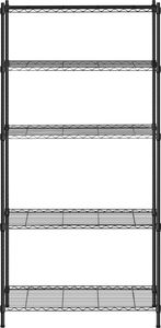 Royal Catering Regał magazynowy druciany ażurowy kolor czarny 180x90x35cm do 150kg 4