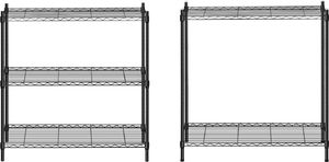 Royal Catering Regał magazynowy druciany ażurowy kolor czarny 180x90x35cm do 150kg 5