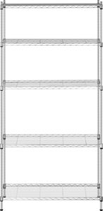 Royal Catering Regał magazynowy druciany ażurowy kolor szary 4