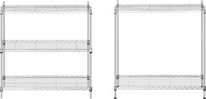 Royal Catering Regał magazynowy druciany ażurowy kolor szary 5