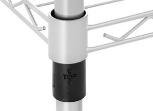 Royal Catering Regał magazynowy druciany ażurowy kolor szary 6