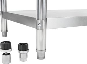 Royal Catering Regał ze stali nierdzewnej gastronomiczny 120x48,5x155cm 6