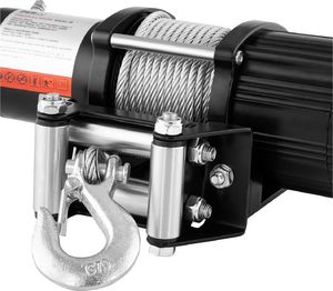MSW Wyciągarka wciągarka samochodowa off road na pilota lina 15 m uciąg 2040 kg + Zblocze 4 T 3