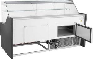 Witryna chłodnicza Royal Catering Lada witryna chłodnicza sklepowa handlowa ze szklaną osłoną od -2 do 2C 470L 195cm 4