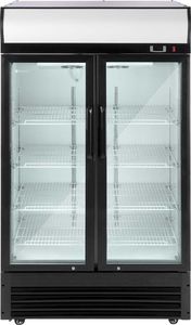 Witryna chłodnicza Royal Catering Lodówka chłodziarka szafa chłodnicza na napoje podwójna przeszklona 2-8C 880L 3