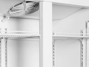 Witryna chłodnicza Royal Catering Lodówka szafa chłodnicza na napoje butelki puszki 2-drzwiowa sklepowa barowa z oświetleniem LED 600L 5