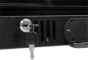 Witryna chłodnicza Royal Catering Lodówka szafa chłodziarka na napoje butelki puszki czarna sklepowa barowa 138L 4