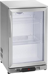 Witryna chłodnicza Royal Catering Lodówka szafa chłodziarka na napoje butelki puszki ze stali nierdzewnej sklepowa barowa 108L 2