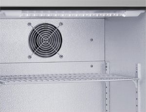 Witryna chłodnicza Royal Catering Lodówka szafa chłodziarka na napoje butelki puszki ze stali nierdzewnej sklepowa barowa 108L 4